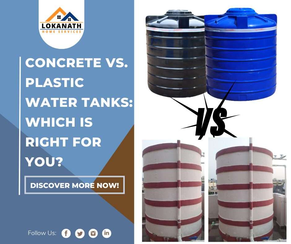 Concrete vs. Plastic Water Tanks